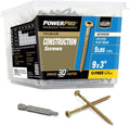 Power Pro 48592 Wood Screws #9 x 3 - Premium Star Drive Deck Screws