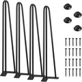 SMARTSTANDARD 22 Inch Hairpin Table Legs for Stylish Furniture