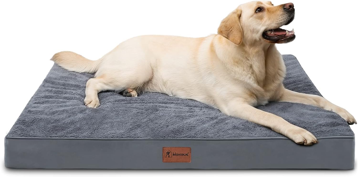 MIHIKK Waterproof Extra Large Orthopedic Dog Bed for Comfort