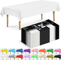 Rectangular Tablecloths 54 x 108 in 24 Pack - Durable White Covers
