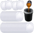 5 Gallon Paint Strainer Bags 100 Pack - Fine Mesh Elastic Top