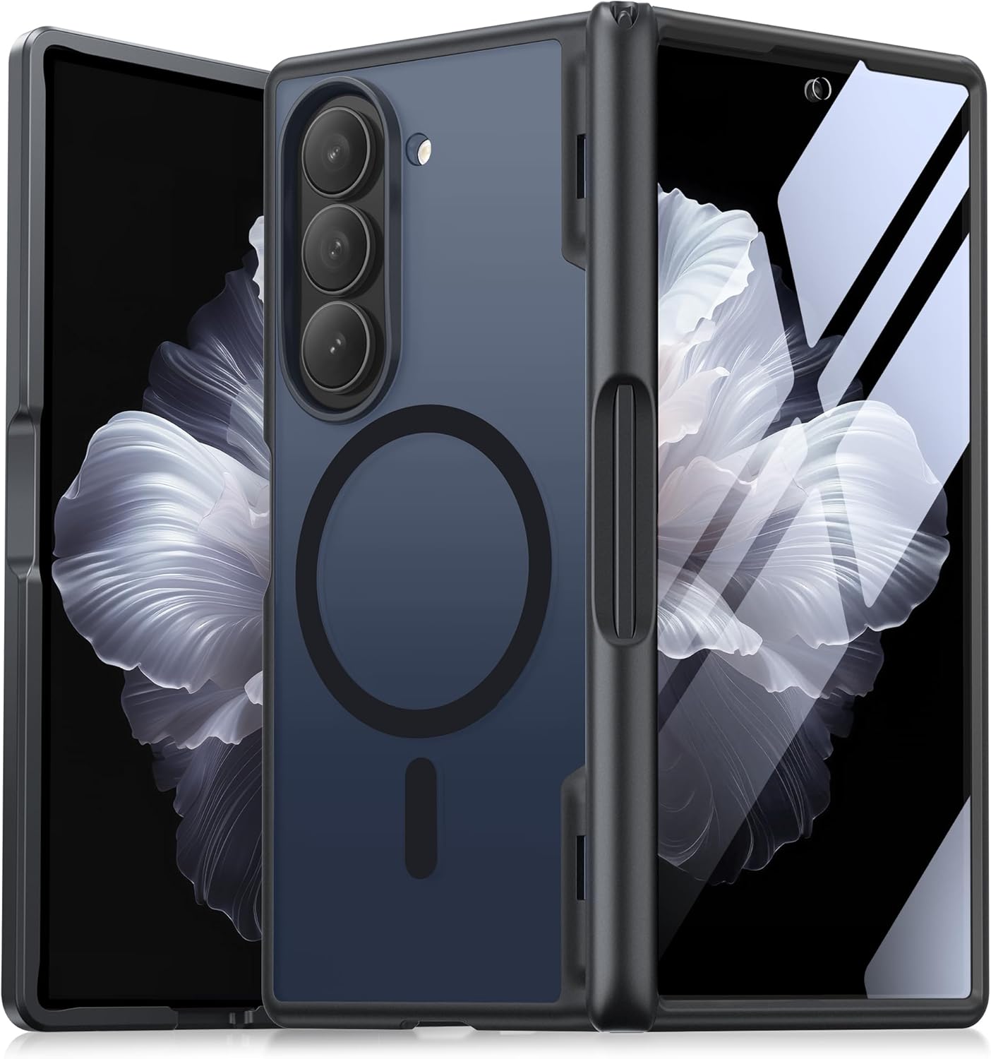 MOBOSI Magnetic Case for Z Fold 5 with HD Screen Protector