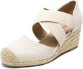 DREAM PAIRS Womens Close Toe Espadrilles Platform Wedges Sandals