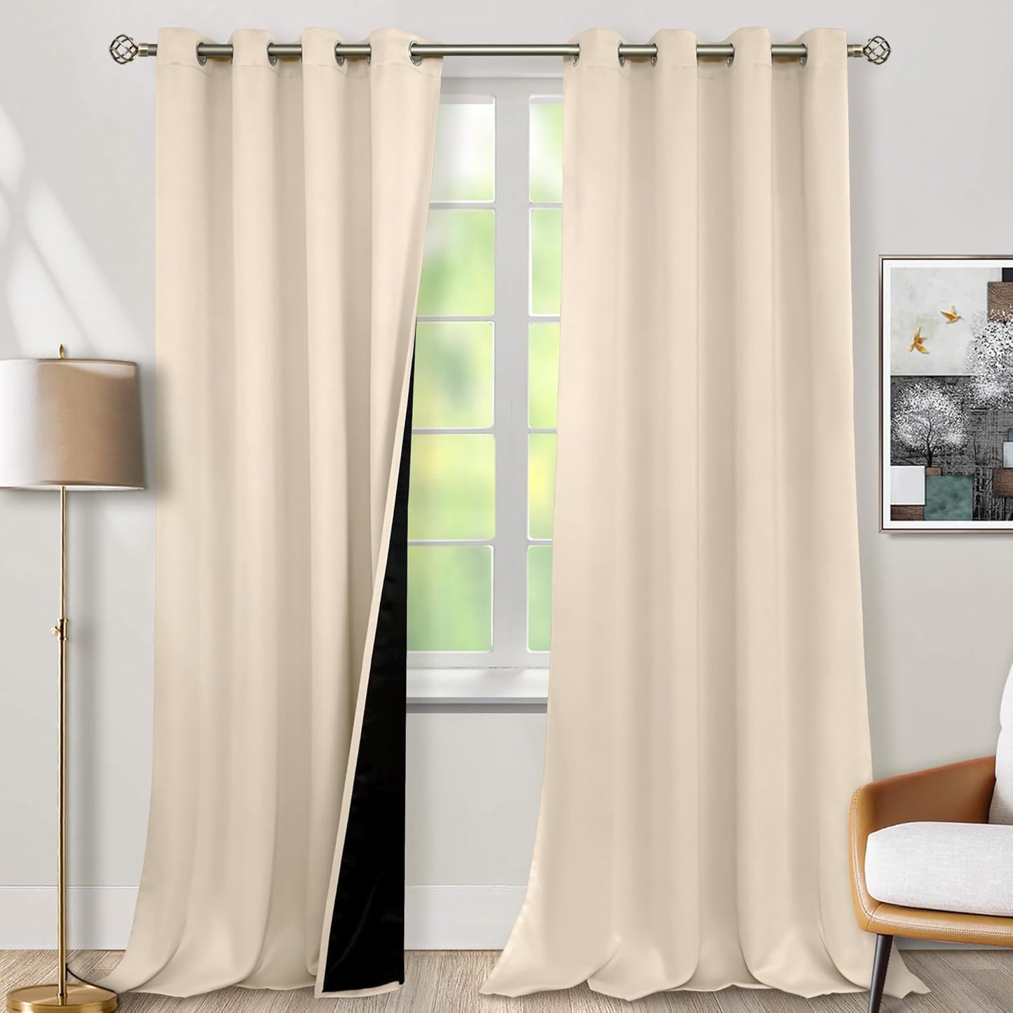 BGment Blackout Curtains 95 Inches Long for Maximum Light Blocking