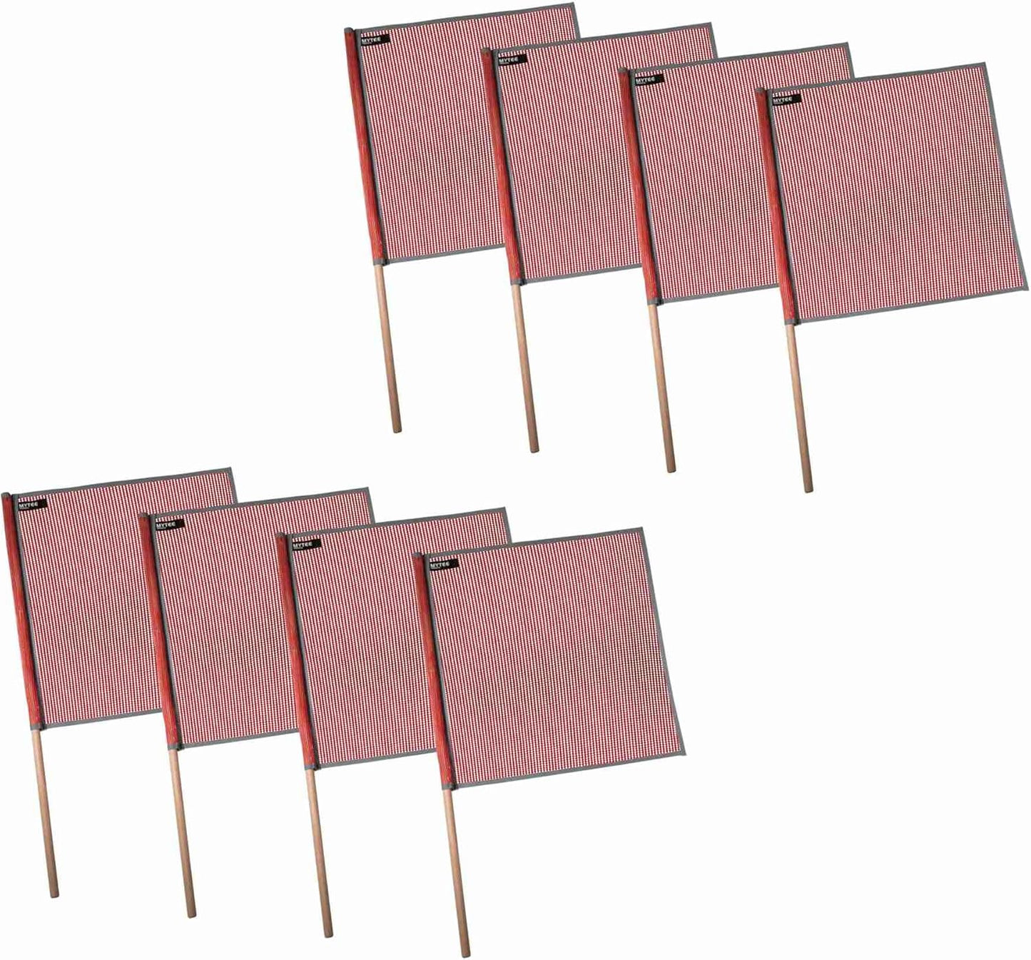 18x18 Red Warning Flags for Trucks - High Visibility Safety Gear