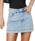 Angerella Denim Mini Cargo Skirt Mid Rise Button Up - Trendy Y2K Style
