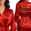 Mis Quince Anos Robes - Personalized Satin Robe for Getting Ready It's
