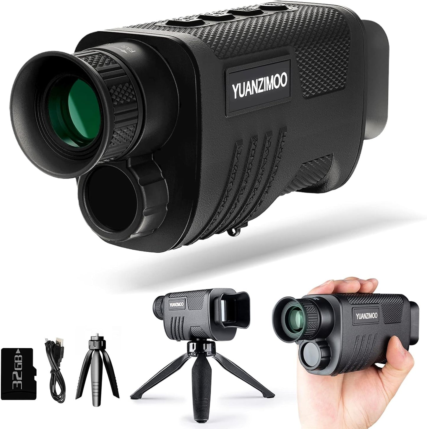 Upgraded Night Vision Monocular with 8X Zoom for Hunting