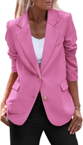 Women's Spring Fall Business Casual Blazer - Notch Lapel, Tailored Fit