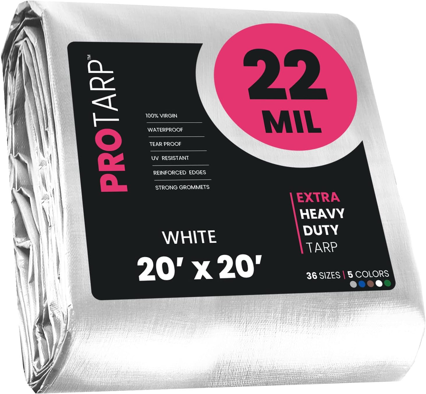 PROTARP Extreme Heavy Duty 22 Mil Tarp Cover for All Uses