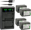 Kastar 4-Pack NP-FP70/FP71 Battery and LTD2 USB Charger - Reliable
