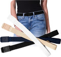 Easily Adjustable Elastic Flat Buckle No Show Belt for Women - No