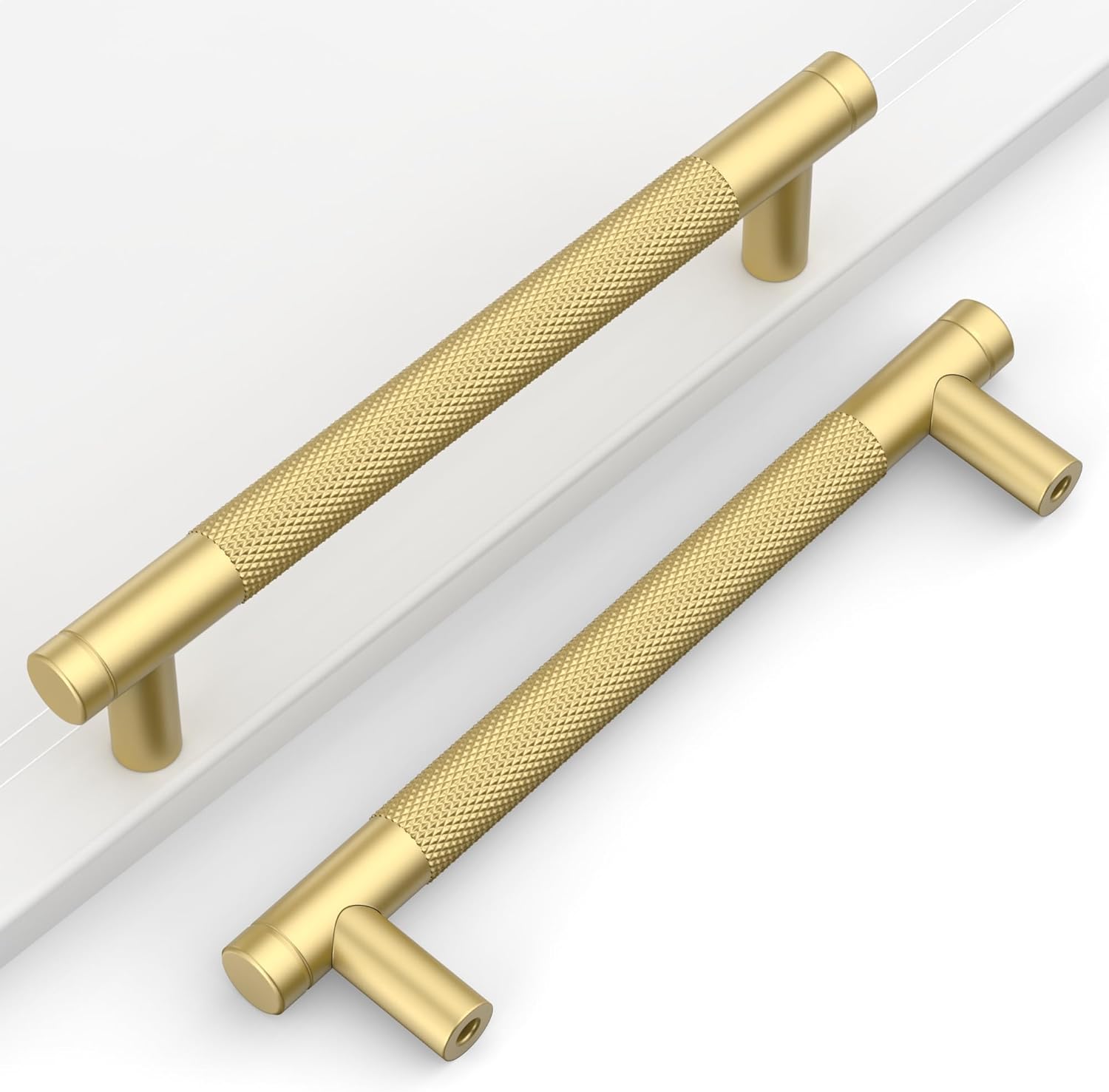 10 Pack 5in Gold Cabinet Pulls for Kitchen and Home Decor