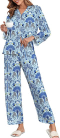 Silk Satin Pajamas Two Piece Set - Stylish Animal Print Loungewear