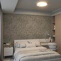 24 in 591 in Large Extra Thick Brown Grey Concrete Peel and Stick