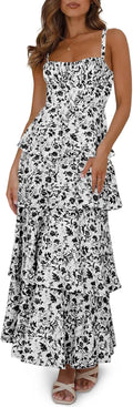 Fisoew Womens Floral Maxi Dresses for Summer Fun and Style