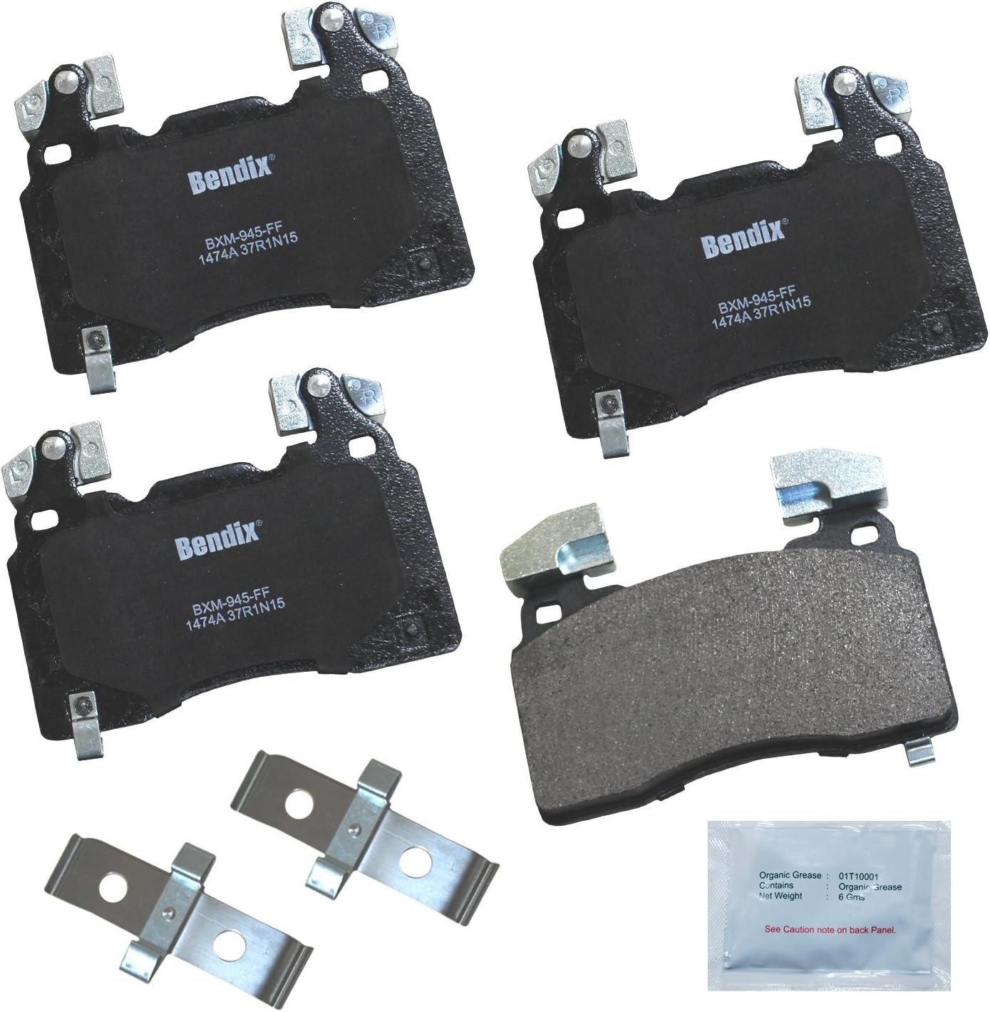 Bendix Priority1 CFM1474A Semi-Metallic Brake Pads for Cadillac