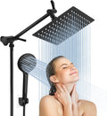 Lanhado 8ft Matte Black Rain Shower Head - Large Rainfall Experience