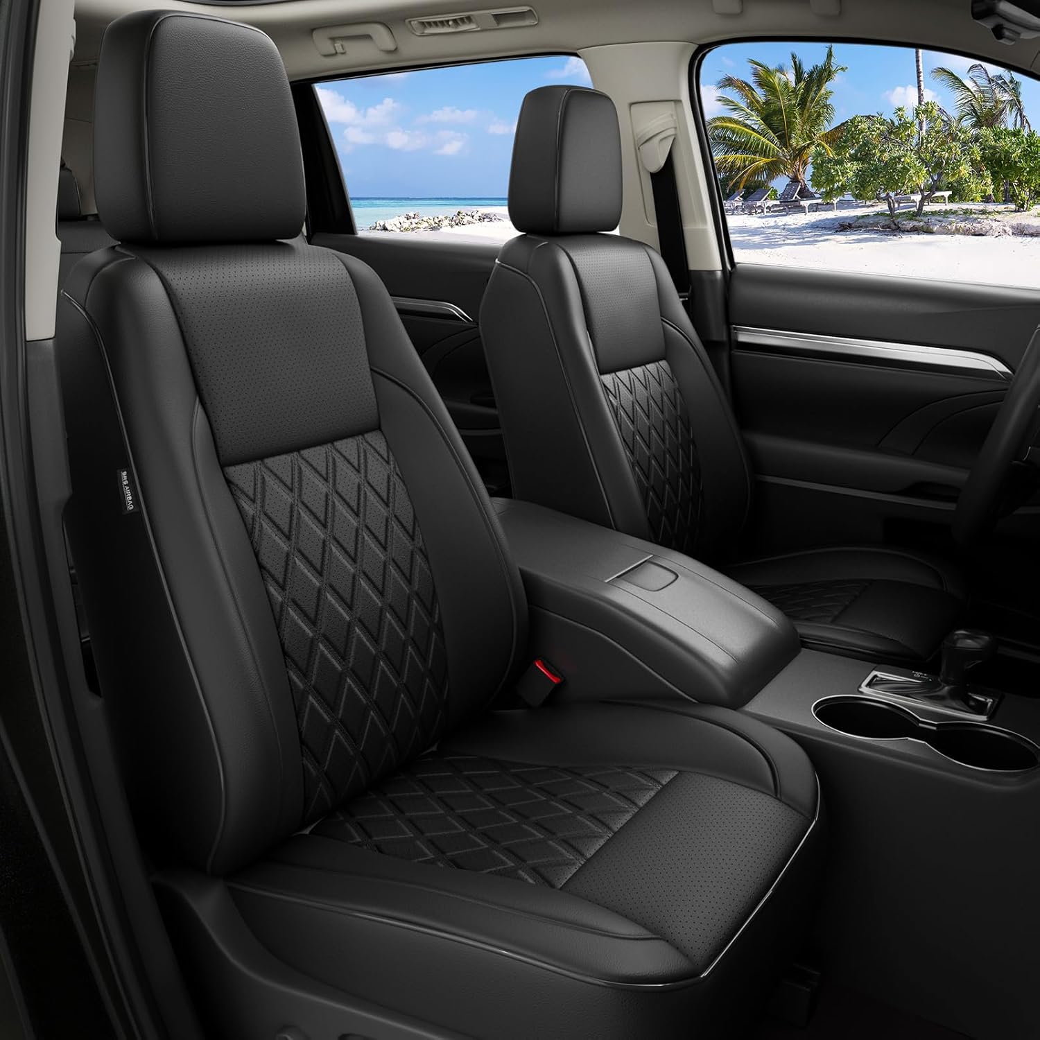 Custom Fit Seat Covers for Toyota Highlander 2014-2019 7 Seaters