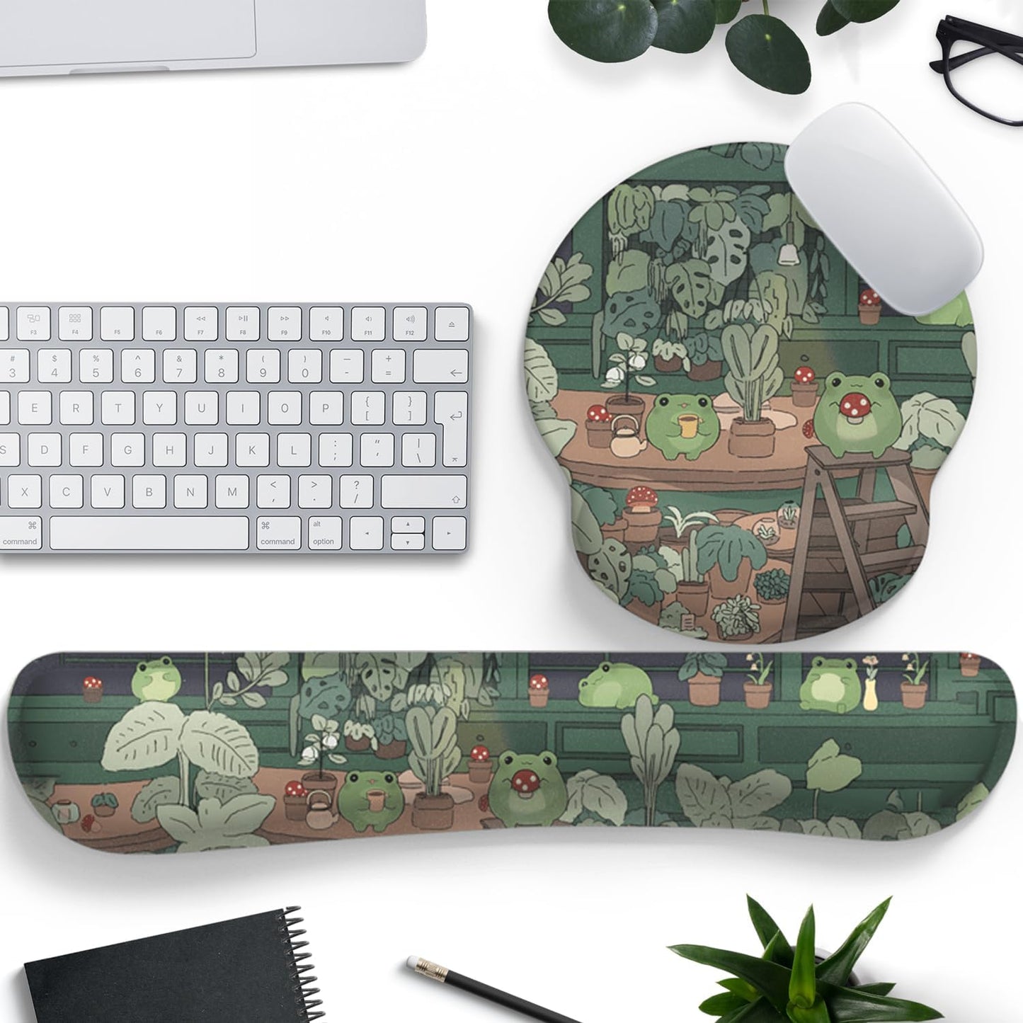 Kawaii Frog Wrist Rest Mouse Pad - Cute Pain Relief