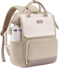 Laptop Backpack for Women with Giant Tumbler Holder - Travel Work Bag