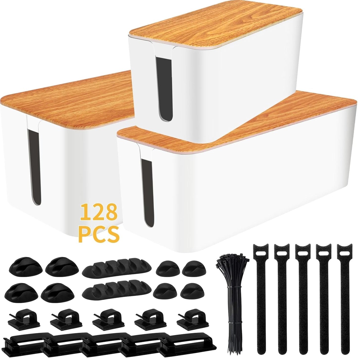 YUANYE Cable Management Box Set for Tidy Home and Office