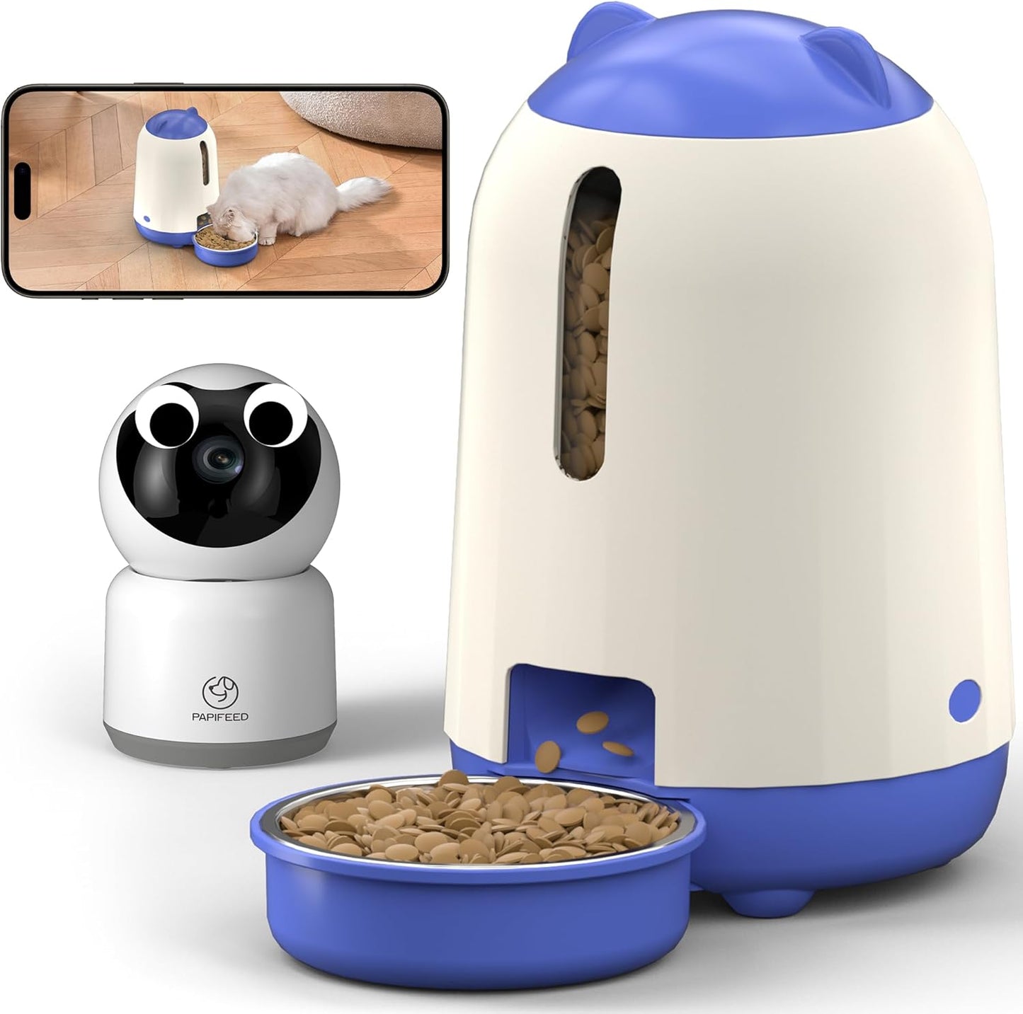 PAPIFEED: Smart WiFi Pet Feeder & Camera