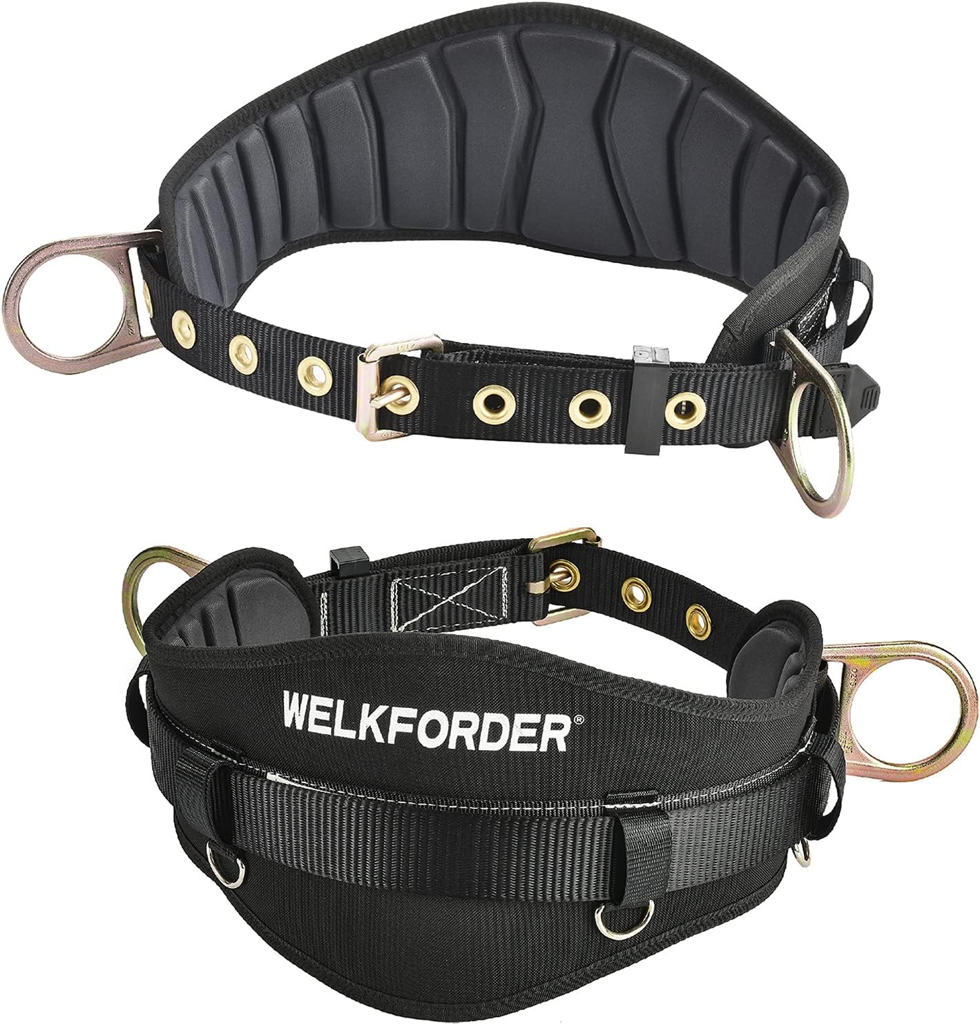 Tongue Buckle Body Belt with Hot-Pressing Waist Pad for Safety
