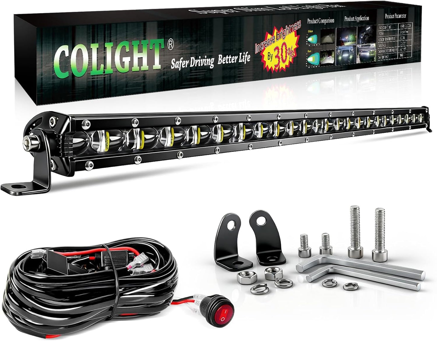 CO LIGHT 26 inch Slim LED Light Bar for Off Road Vehicles