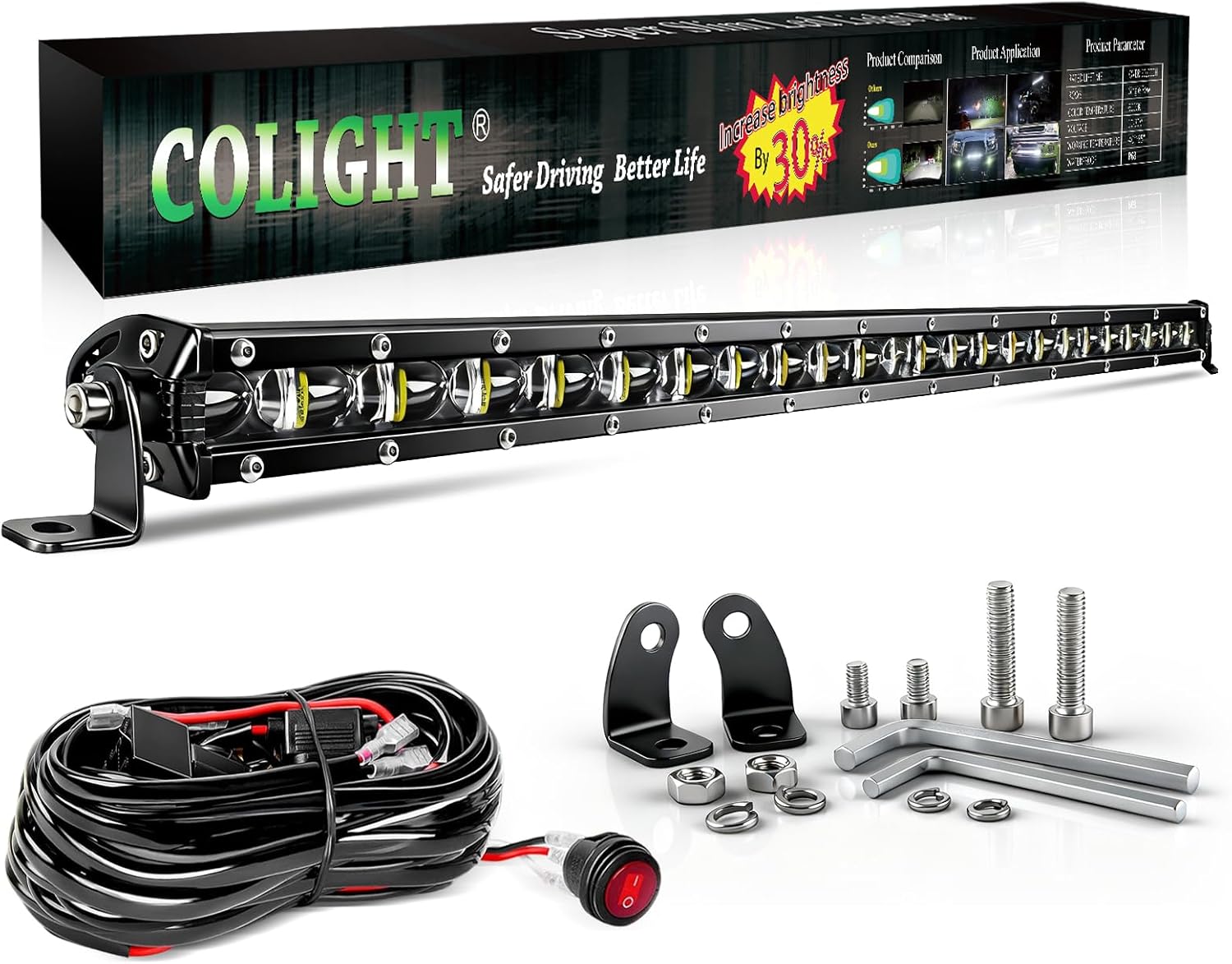 CO LIGHT 26 inch Slim LED Light Bar for Off Road Vehicles