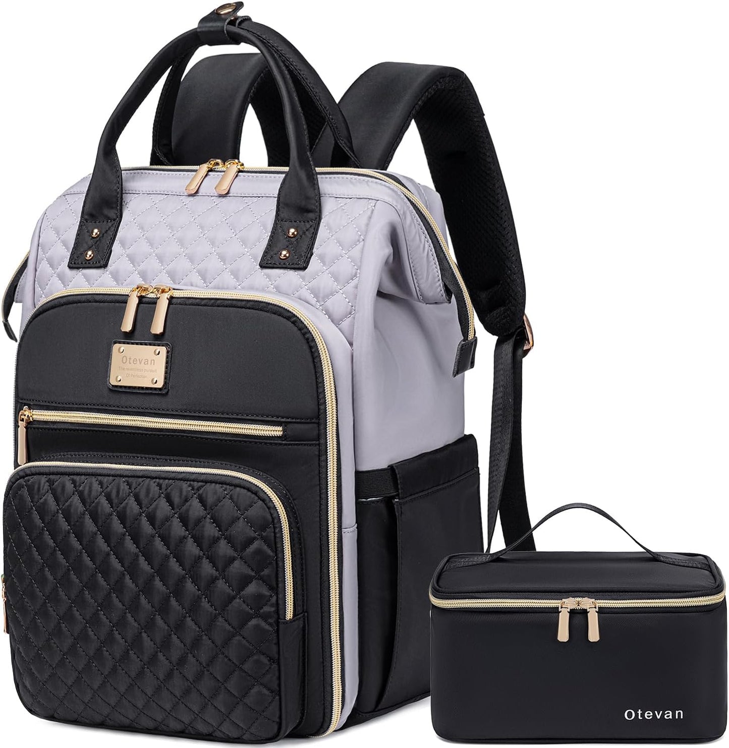 Lunch Backpack for Women with Insulated Cooler and Laptop Sleeve