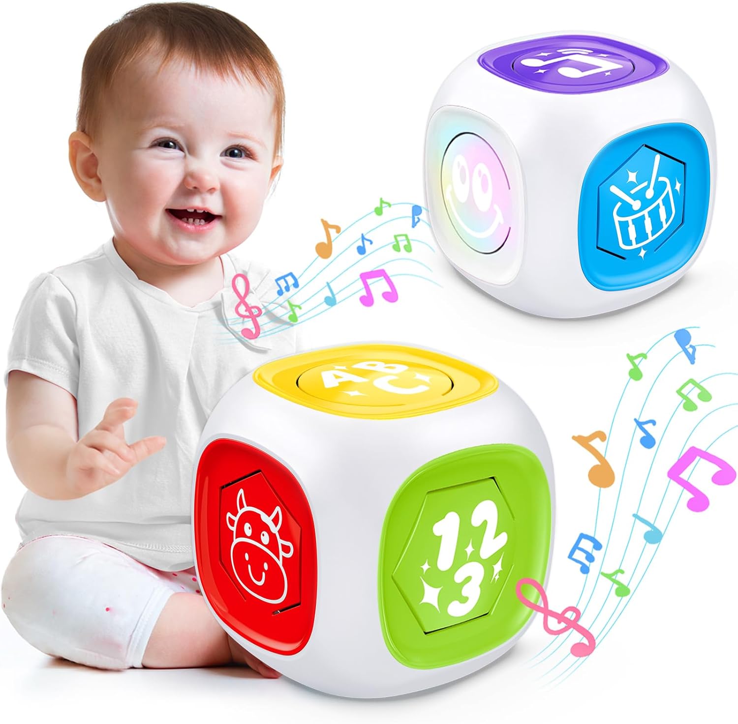 Bilingual Musical Baby Cube - Early Learning Fun!