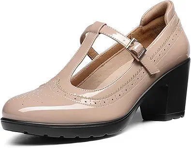 DREAM PAIRS Women's Classic Oxfords Heels T-Strap Dress Shoes Review