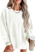 Women's Corduroy Sweatshirt 2025 - Oversized Crewneck Pullover