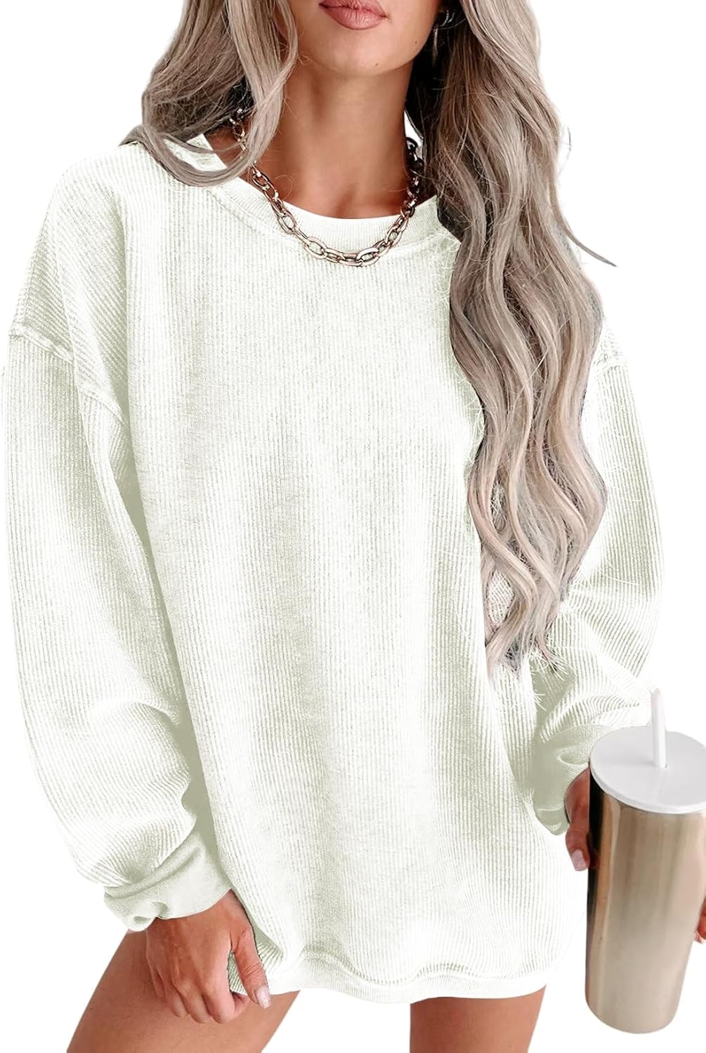 Women's Casual Corduroy Sweatshirts for Fall and Winter Style