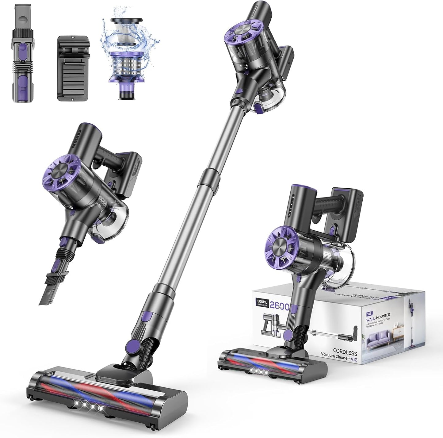 Cordless Vacuum Cleaner for Home: 4 in 1 Lightweight Design