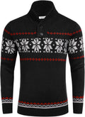 COOFANDY Men's Christmas Sweater for Festive Holiday Cheer