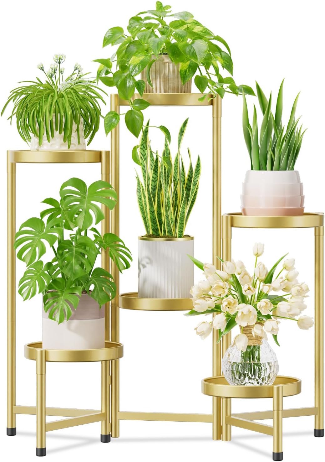iDavosic.ly Plant Stand Indoor Outdoor for Elegant Display