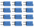 15A Low Profile Manual Reset Fuse Kit - 12 Pack 15 Amp ATM