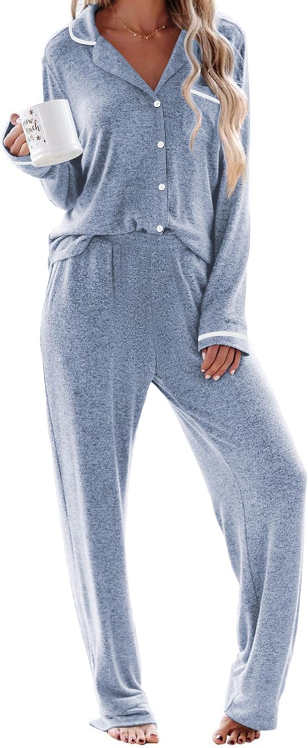 Ekouaer Women's Pajama Sets Soft Lounge Sets for Comfort