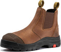 ROCKROOSTER Men's Slip-On Work Boots for Superior All-Day Comfort