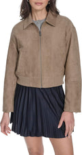 Levi's womens Faux Leather Bomber With Laydown Collar - Versatile Wear