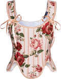 Scarlet Darkness Renaissance Bustier Top - Structured Floral Corset be