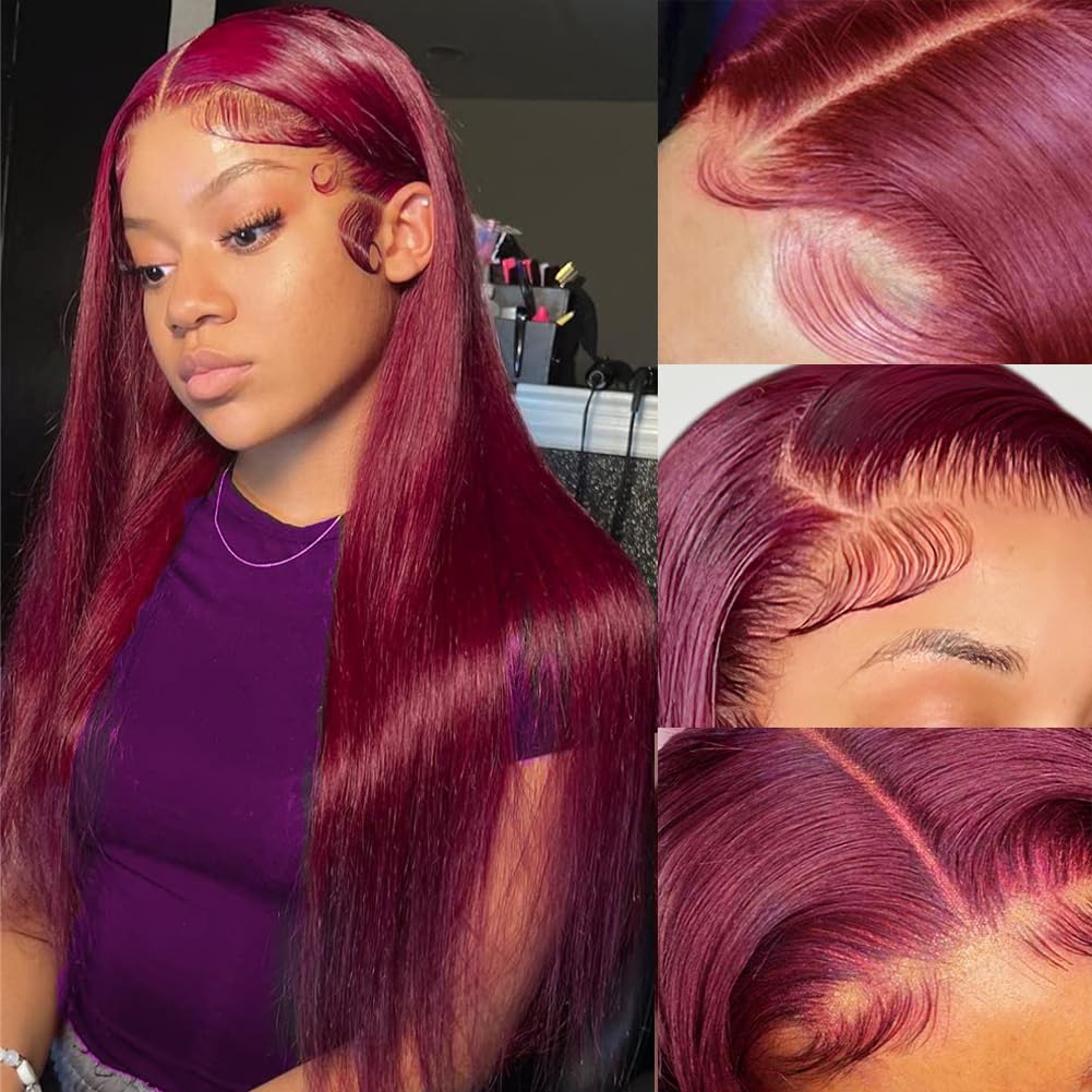 99J Burgundy Lace Front Wigs for Stunning Black Women Style