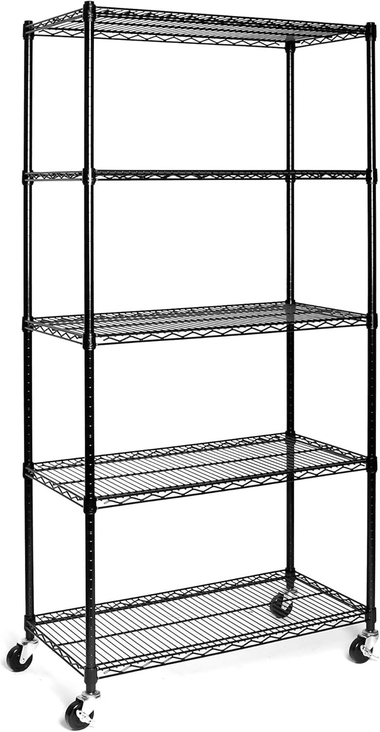 Seville Classics Heavy Duty NSF Solid Steel Wire Rack Storage Unit