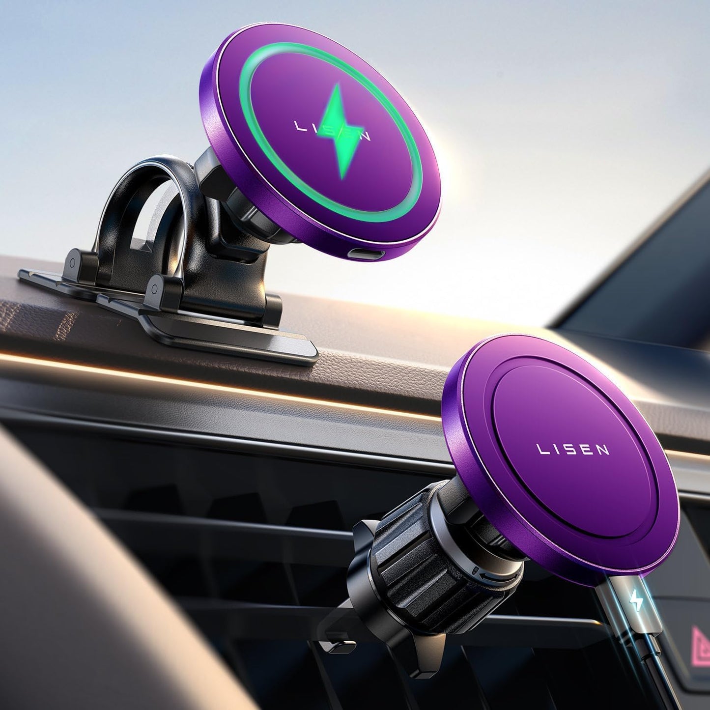Ultimate 15W MagSafe Car Charger by LISEN!