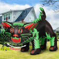 GOOSH 7 FT Halloween Inflatable Cat Decoration - Scary LED Yard Cat