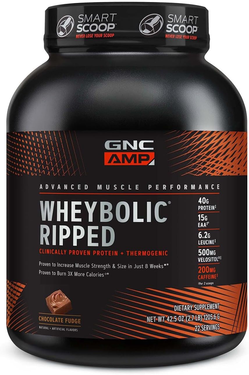 GNC AMP Wheybolic Ripped Protein for Muscle Growth and Recovery
