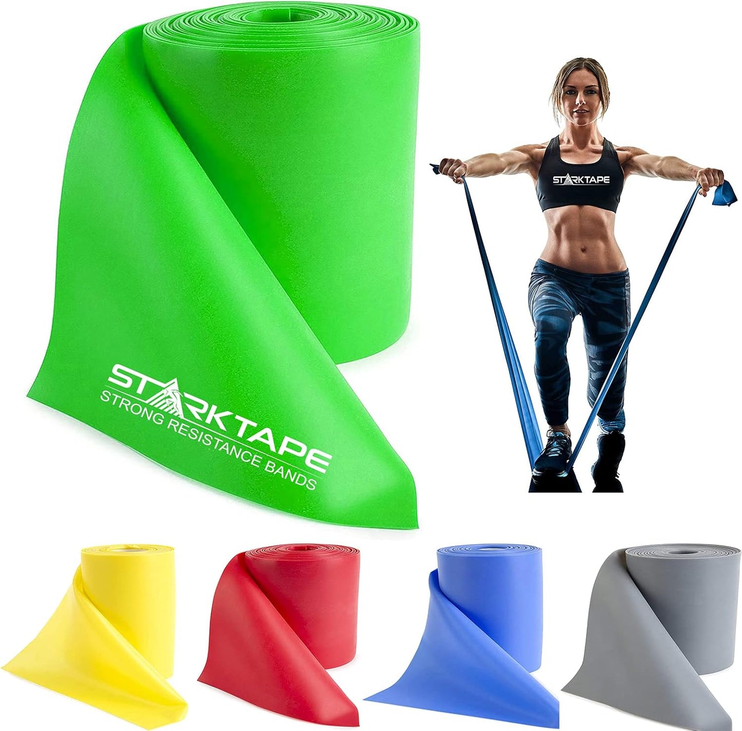 Resistance Bands for Home Exercise and Physical Therapy Use