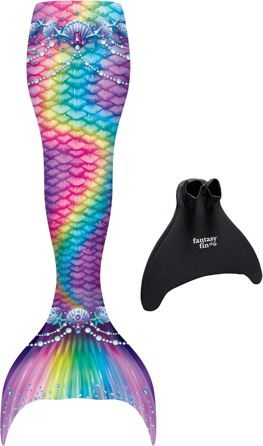 Fin Fun Fantasy Mermaid Tail for Swimming with Monofin Included